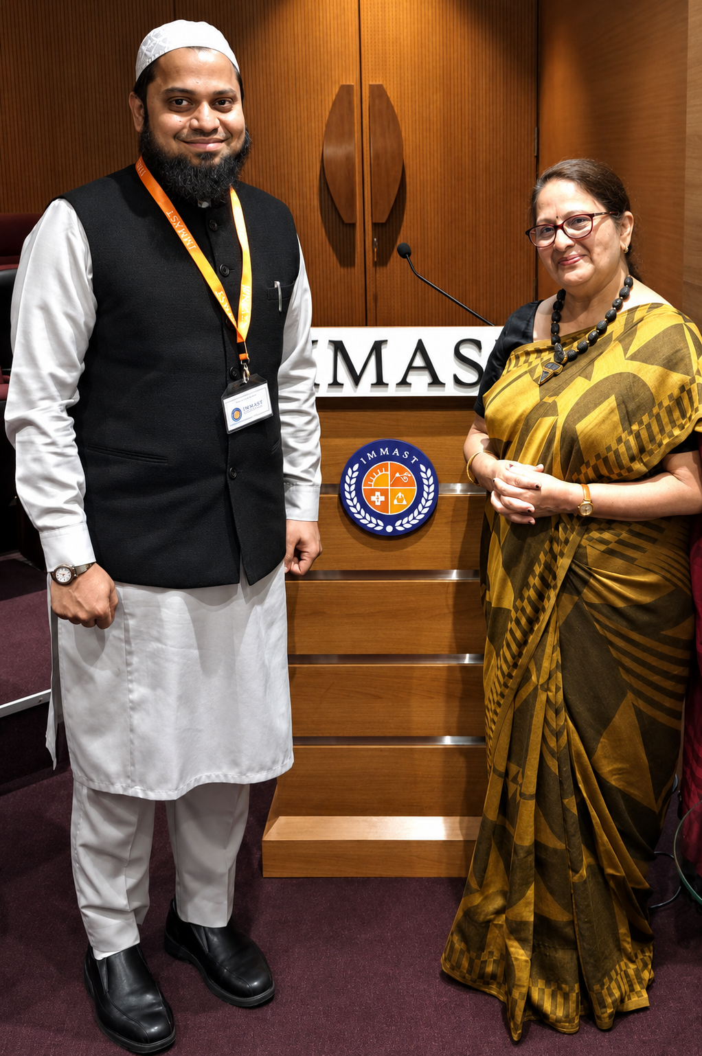 Dr.Saud Ahmed With the legendary Dr.Renuka Bradoo at IMMAST Training Mumbai