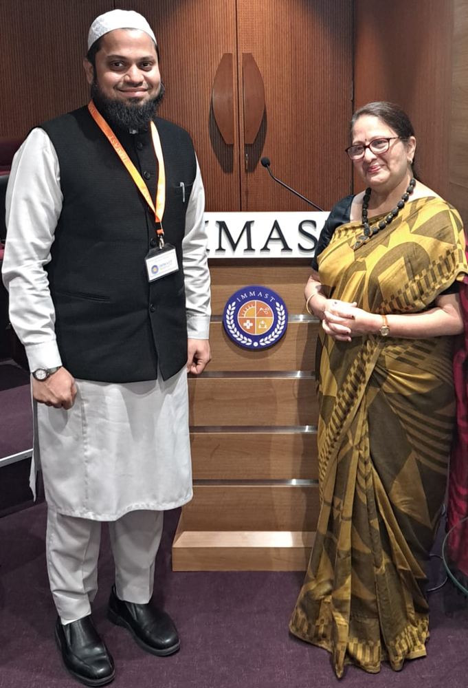 Dr. Saud Ahmed with Dr. Renuka Bradoo at IMMAST training, Mumbai