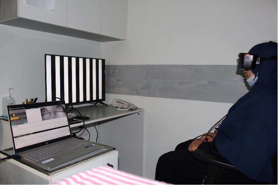 Videonystagmography (VNG) test for vertigo and balance at Excell ENT Clinic